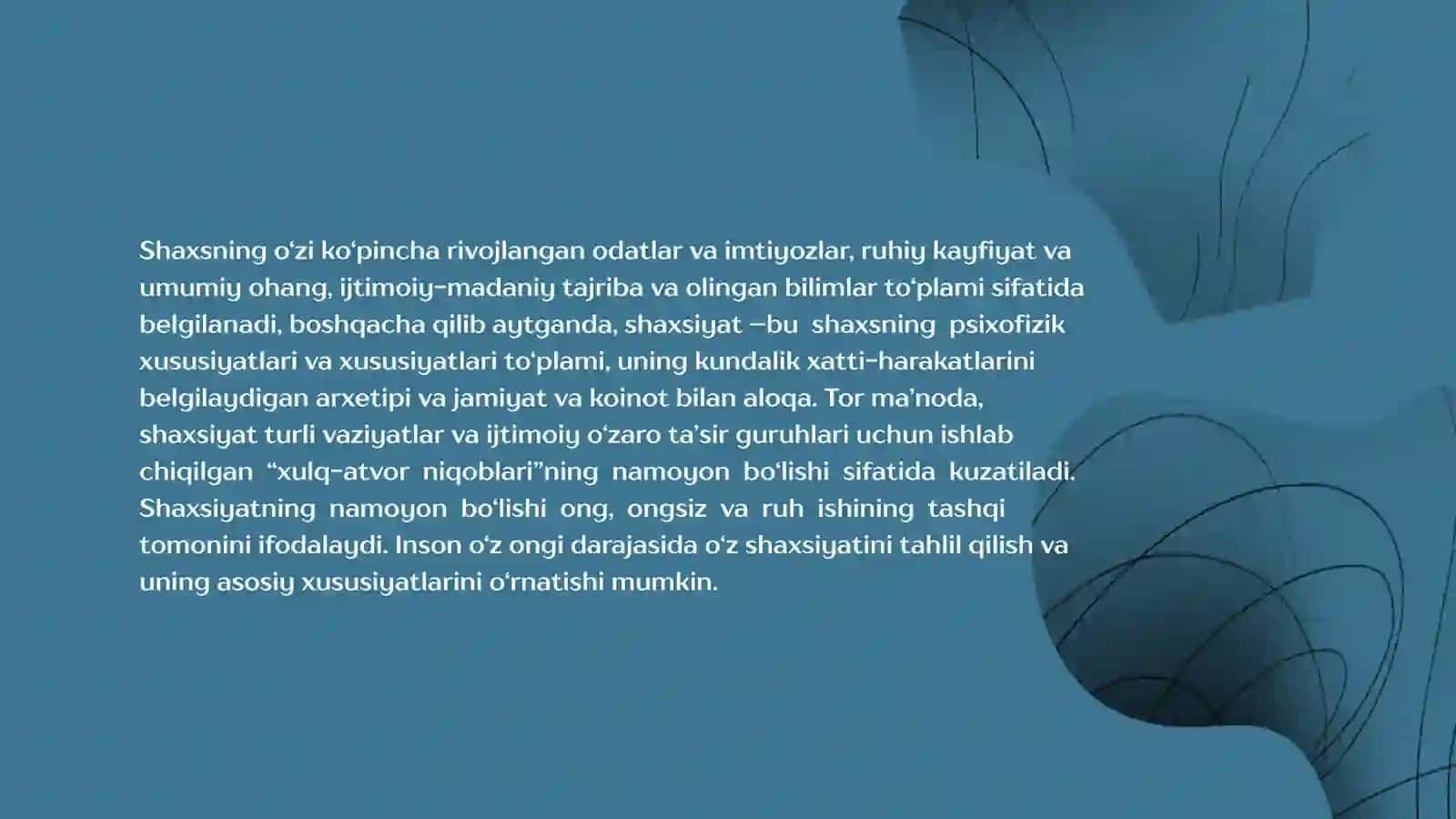Oʻz-oʻzini boshqarish praktikumi 4
