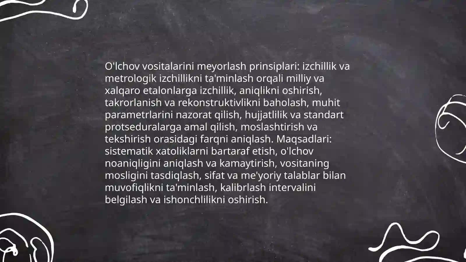 O'lchov vositasi xatoliklarini meyorlash va baxolash bosqichlarini o'rganish 4
