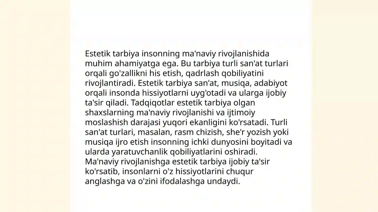 Jismoniy va estetik tarbiya.Oila tarbiya asoslari 4