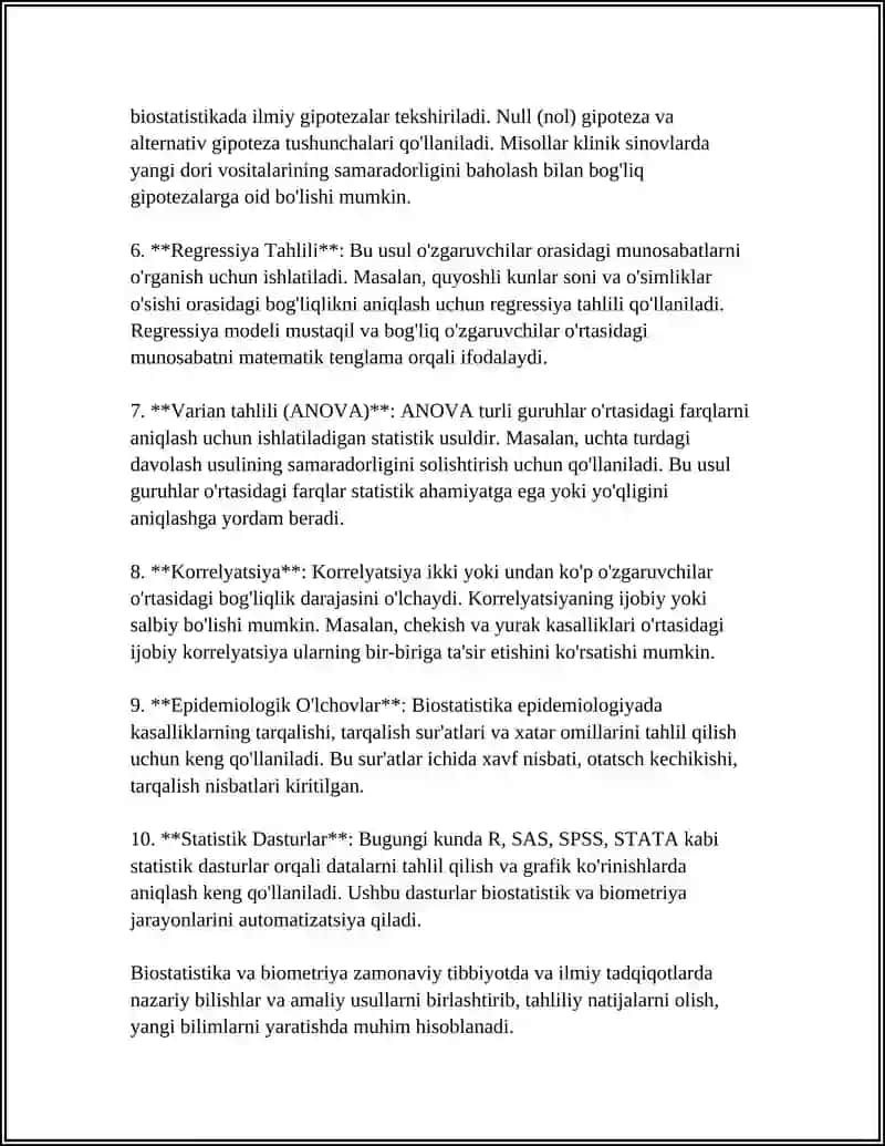 BIOSTATISTIKA VA BIOMETRIYA ASOSLARI 4
