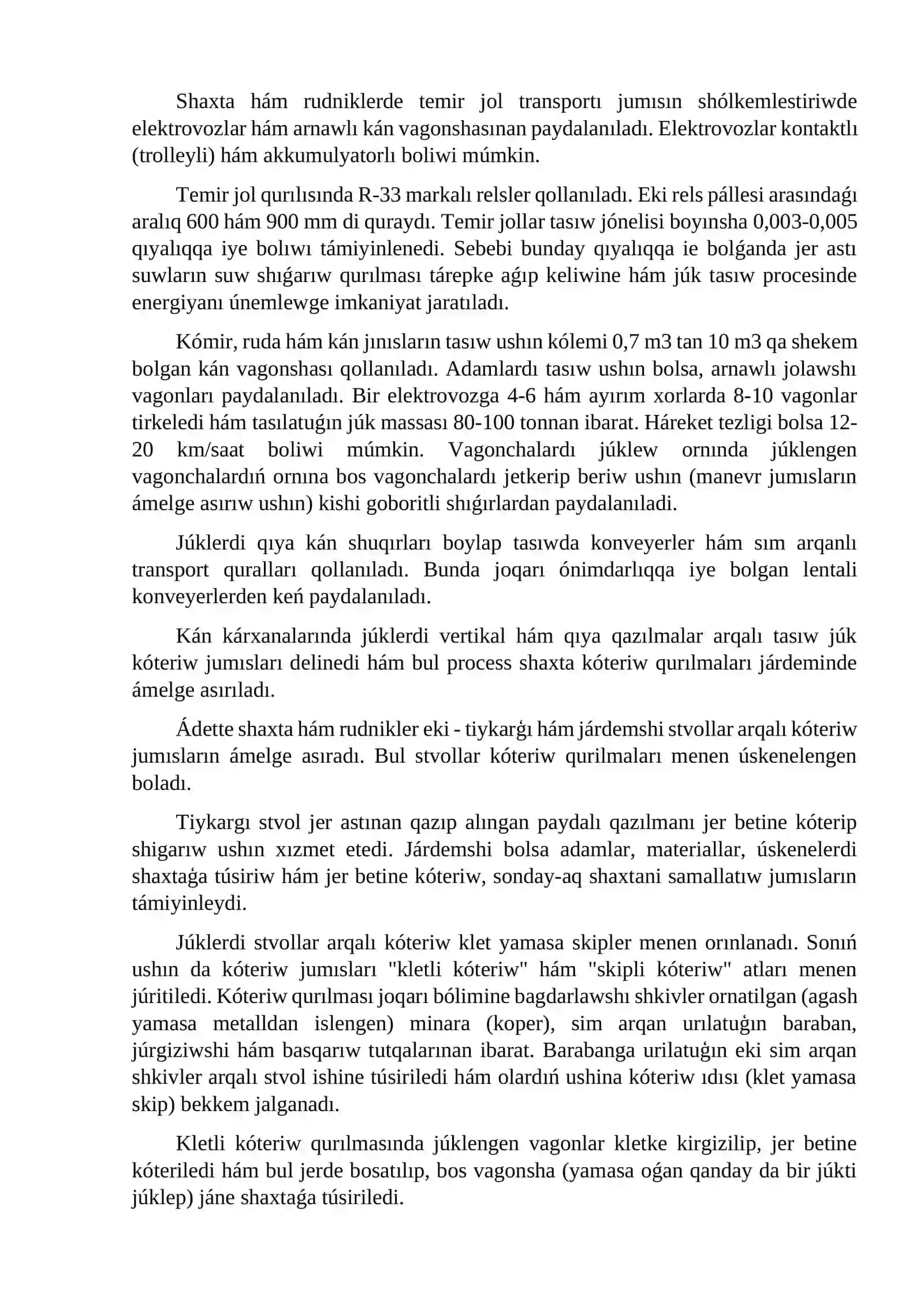 Kánlerdi samallatıw, suwsızlandırıw jumısları hám olarda qollanılatuǵın texnik qurallar 4