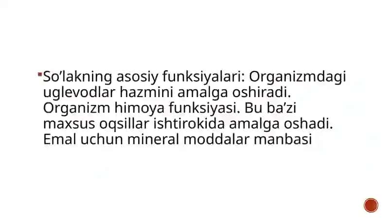 Soʻlak tarkibi va uning ahamiyati 4