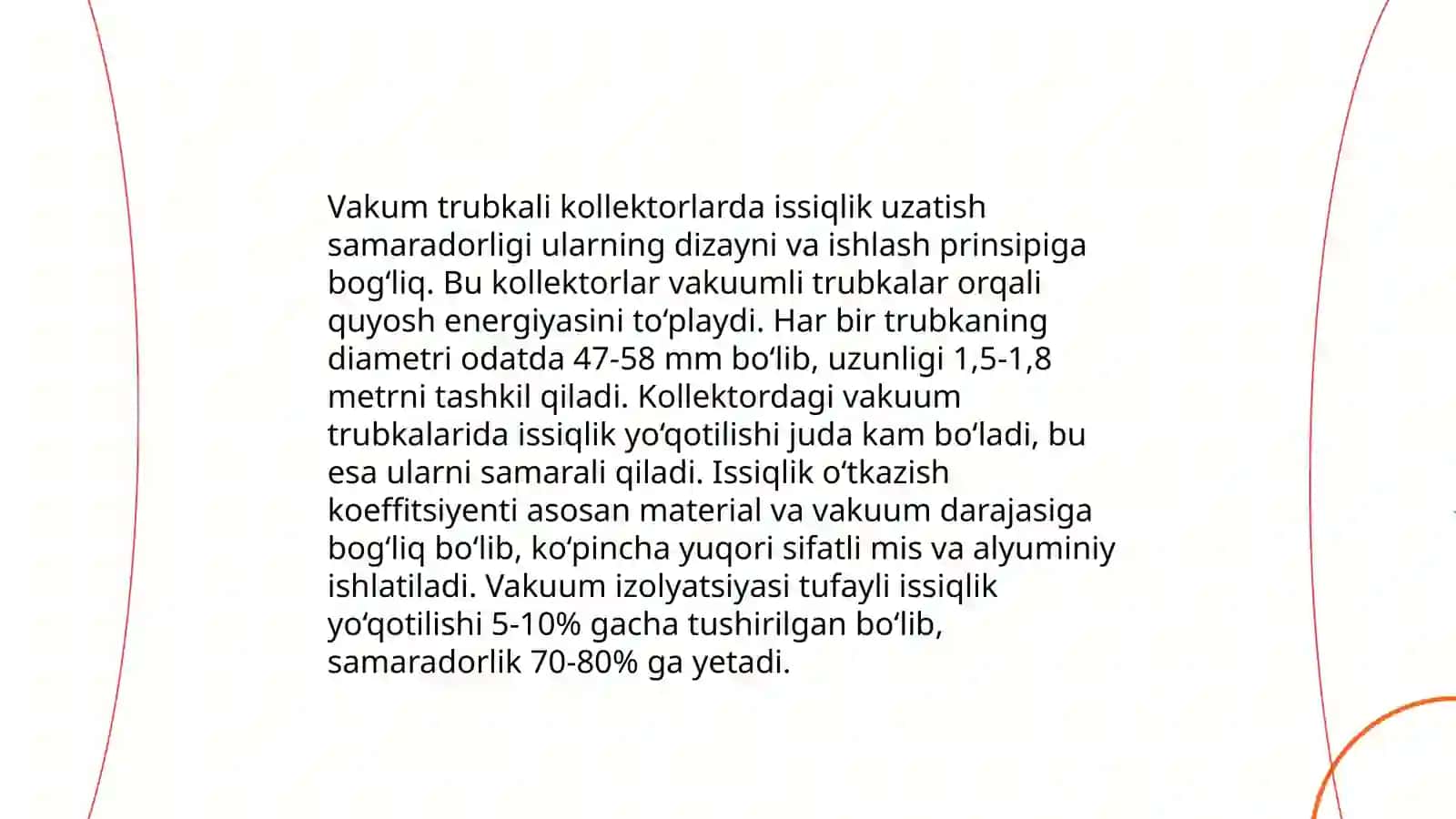Yassi va vakuum trubkali kollektorlar 4