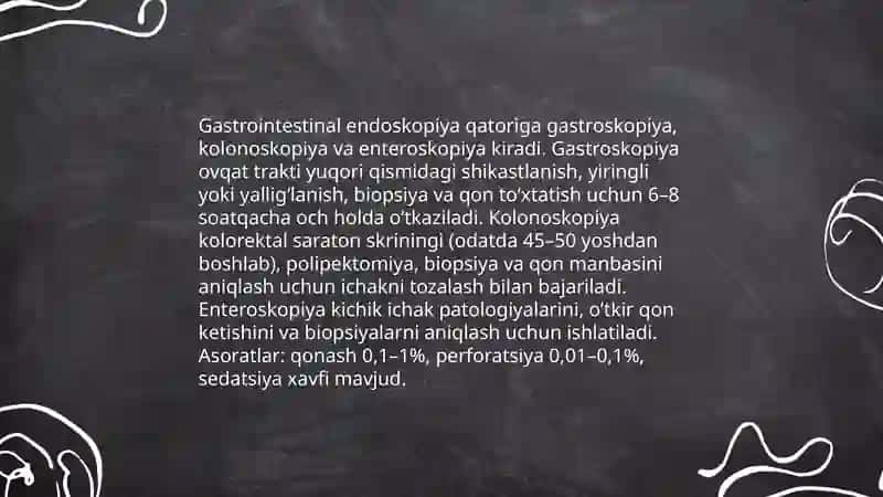 Endoskopik usullarning qoʻllanishi Tibbiyotda 4