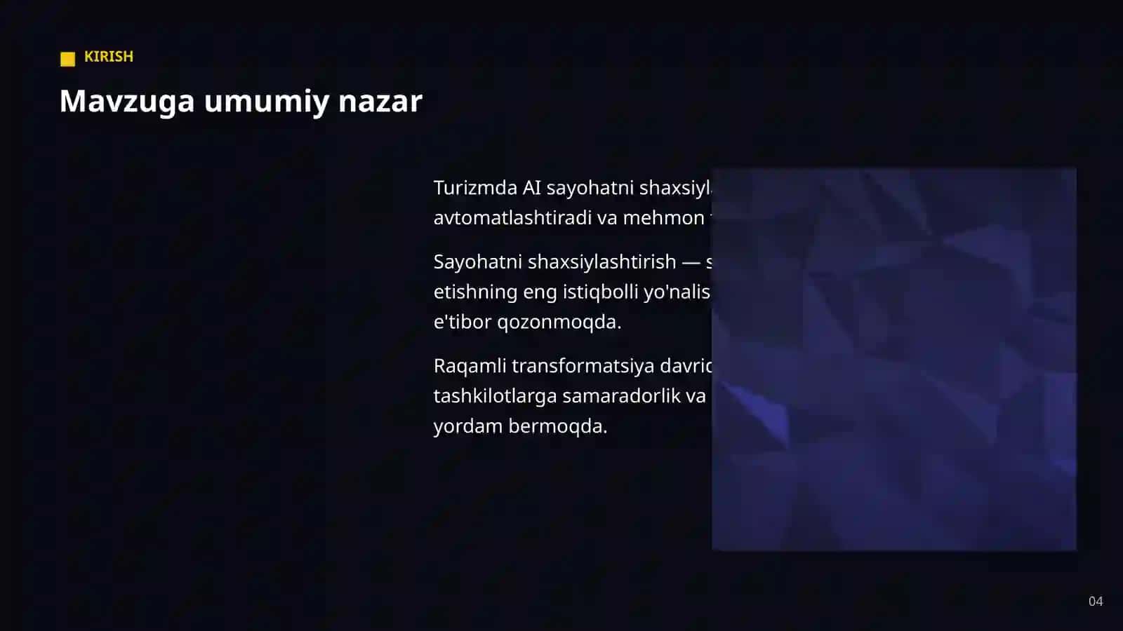 AI TURIZM VA MEHMONDO'STLIKDA 4