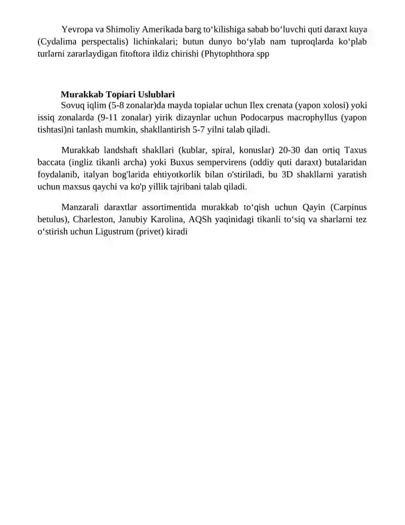 Topiariy yaratish uchun ideal mos keladigan turli bezak daraxt turlari 4