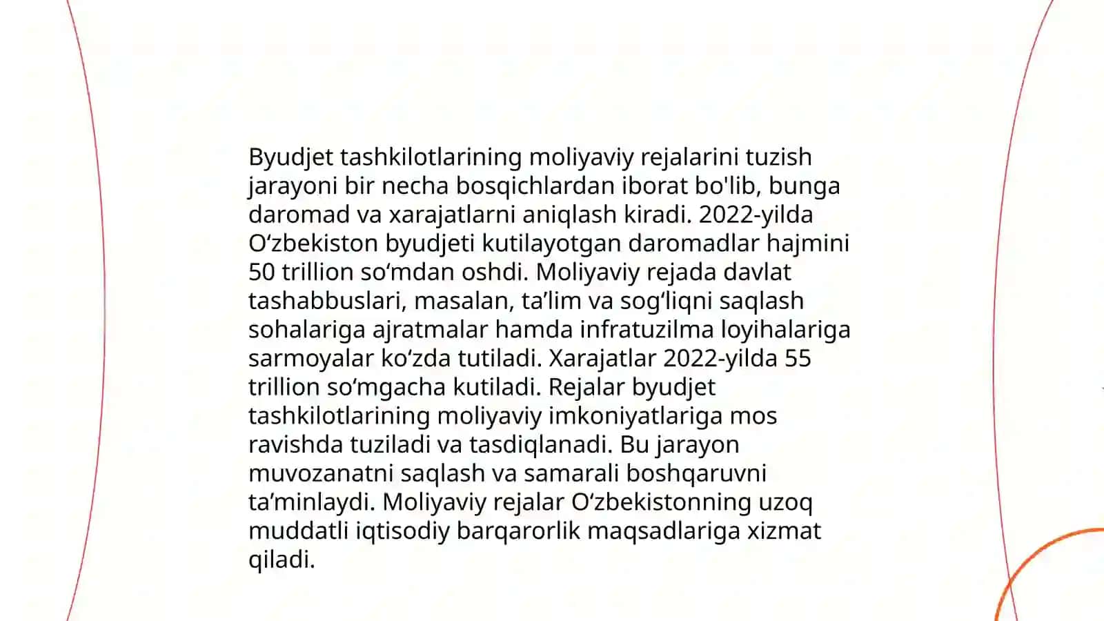 Budjet tashkilotlarini moliyalashtirish va rejalashtirish 4