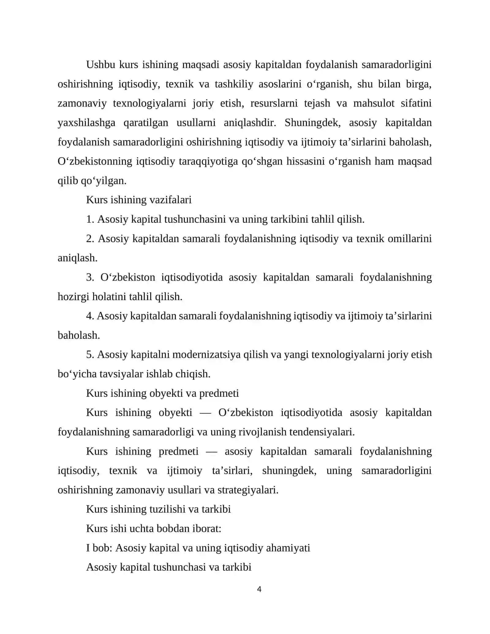 IQTISODIYOT: Himoyadan o’tdi kurs ishi 4