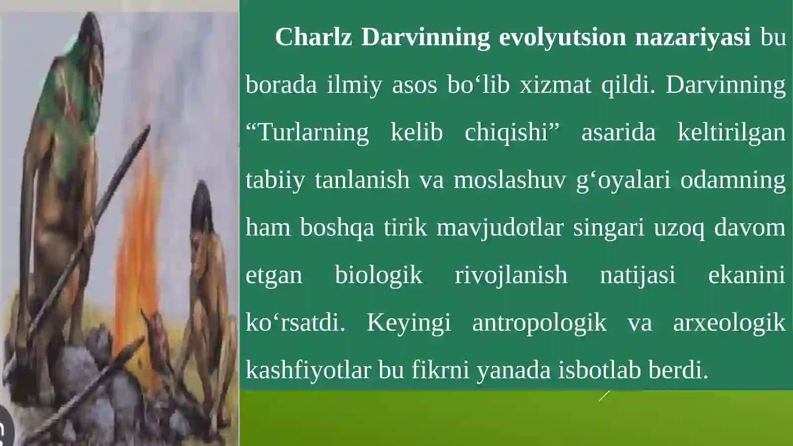 Zamonaviy odamning paydobo‘lishi va rivojlanishi 4