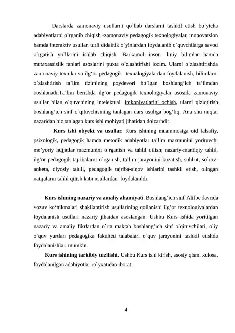 Savod O`rgatish davrida O`qish va Yozuv faoliyati 4