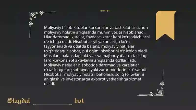 Davr xarajatlari va pul oqimlari 4