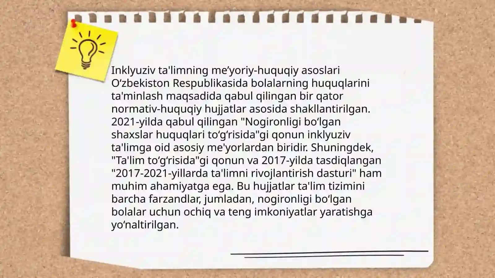 Inklyuziv ta'limning huquqiy asoslari 4