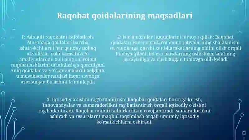 Musobaqa Nizomining Maqsadi Va Moxiyati Mazmuni 4