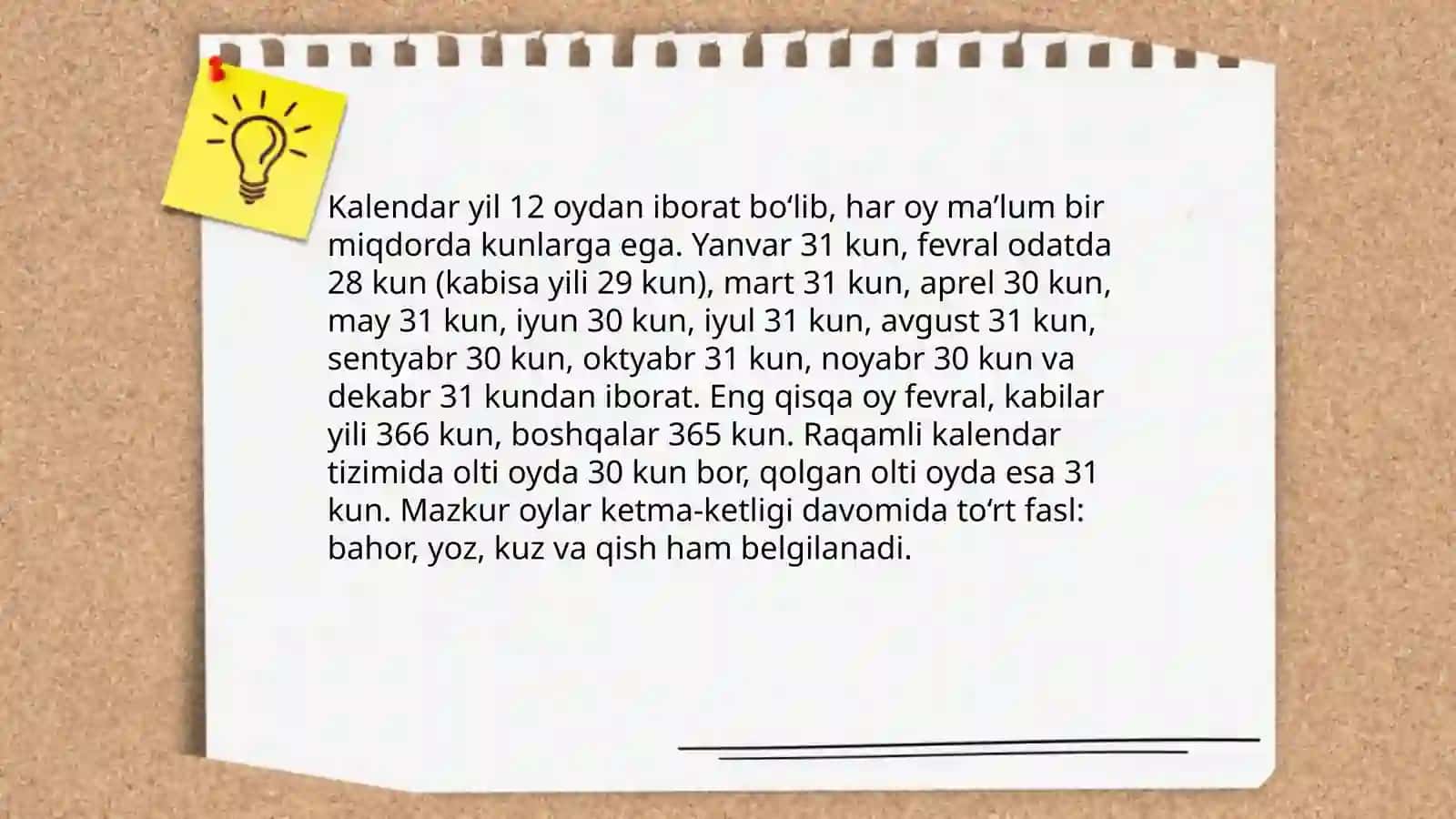 Vaqt haqidagi tasavvurlarni shakillantirish 4