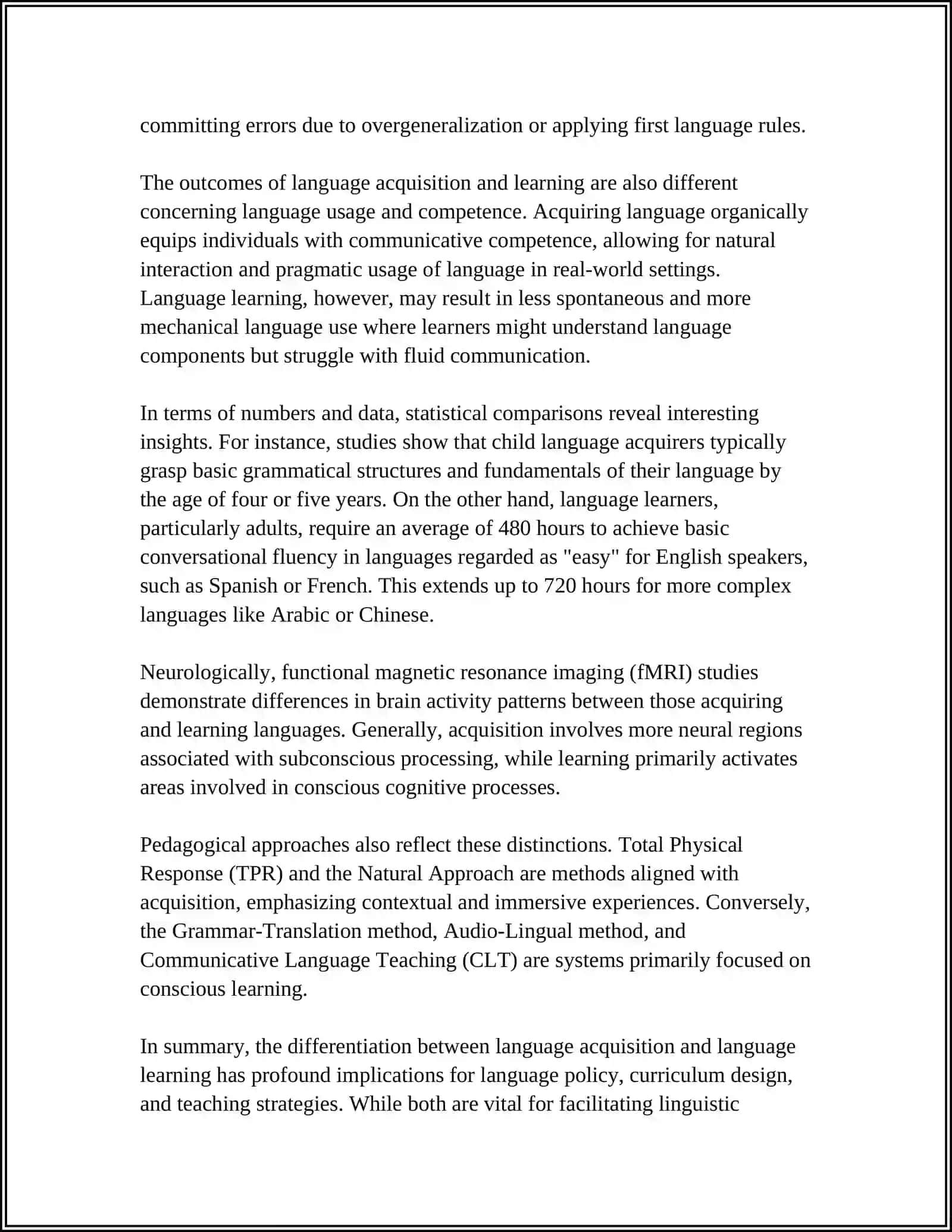 LANGUAGE LEARNING AND LANGUAGE ACQUISITION 4