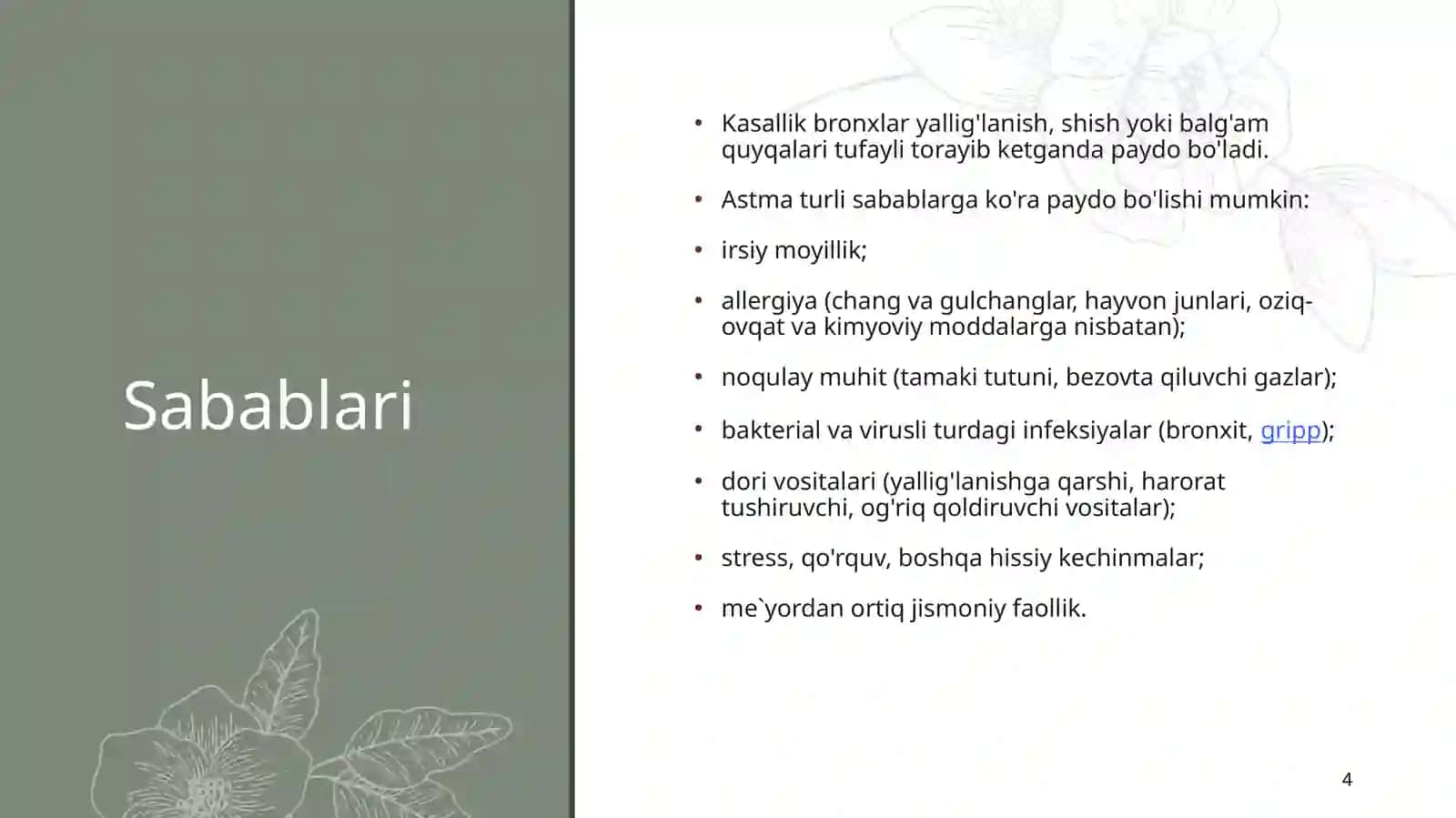 Bronxial asmani davolash 4