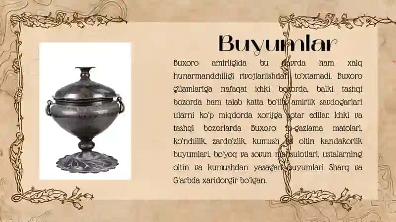 XIX ASRNING IKKINCHI YARMI – XX ASRNING BOSHLARIDA BUXORO AMIRLIGI 4