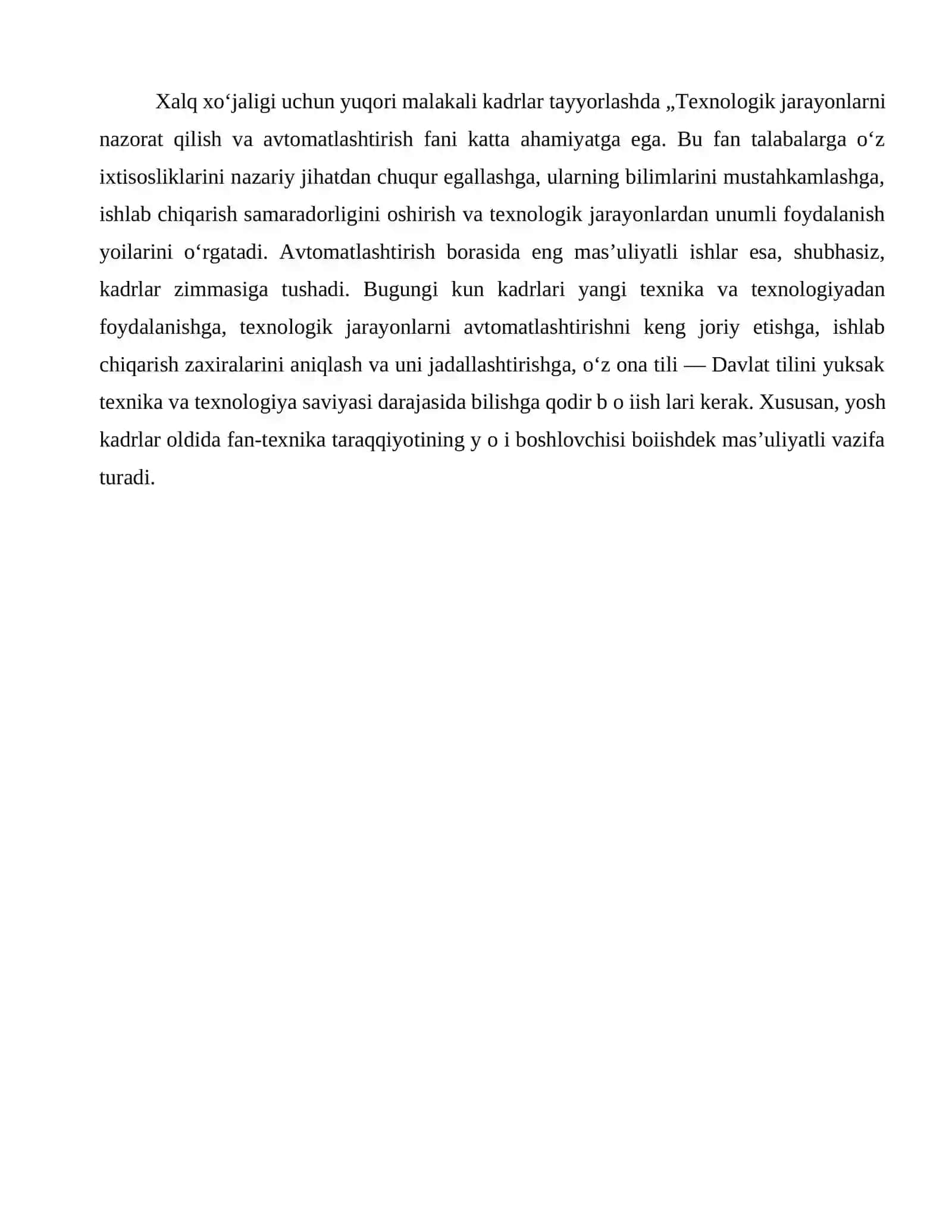 Avtomatlashtirish tizimi va ularning elementlari 4