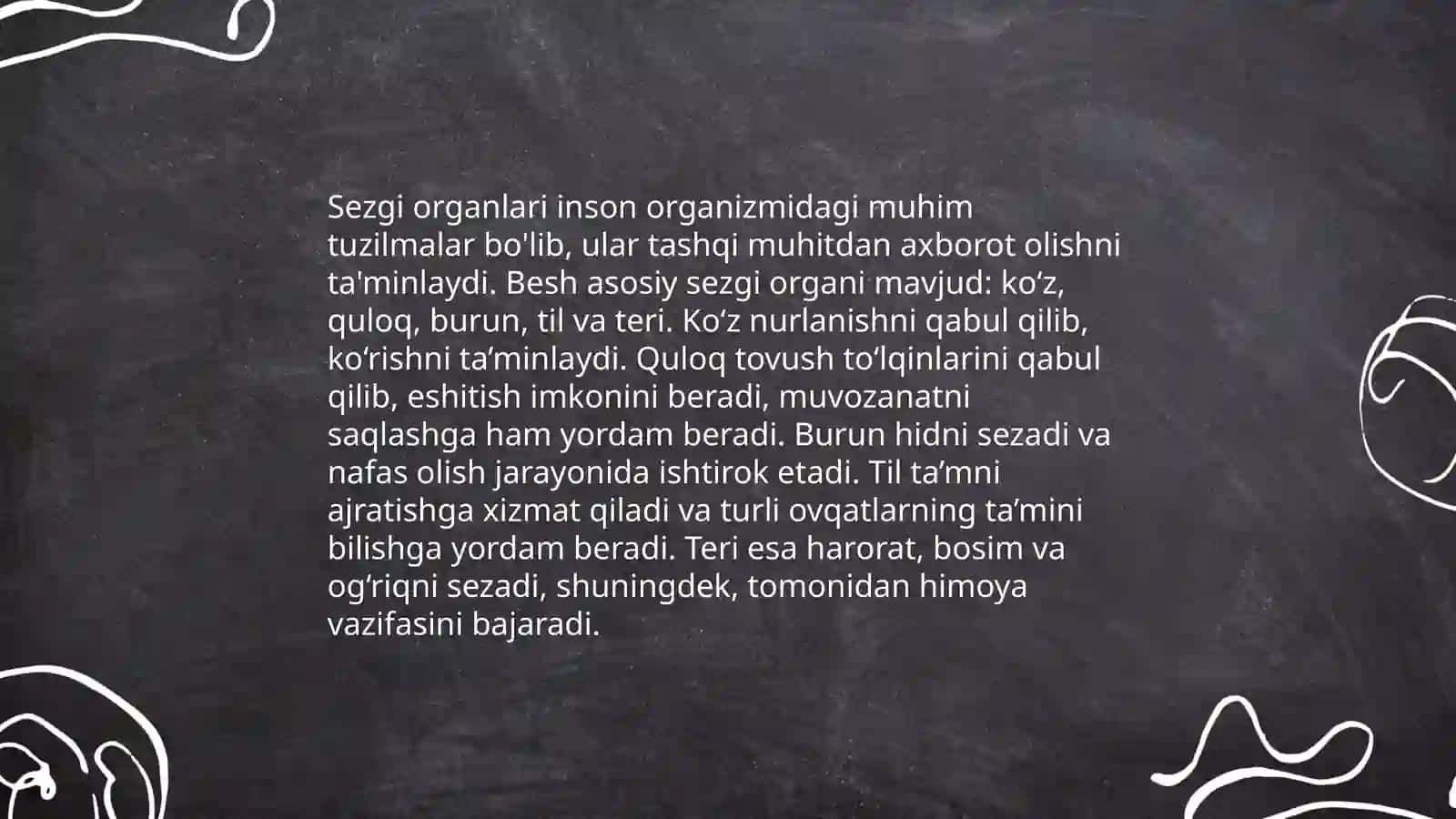 Sezgilar haqida umumiy tushuncha uning nerv va fiziologik asoslari 4