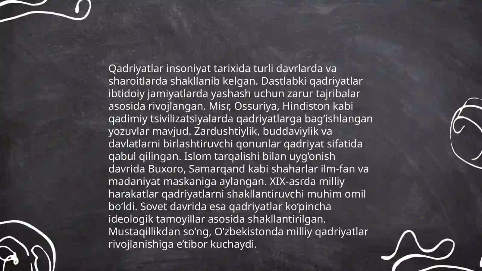 Qadriyat tushunchasining maʼnosi va uning umumiy tavsifi 4