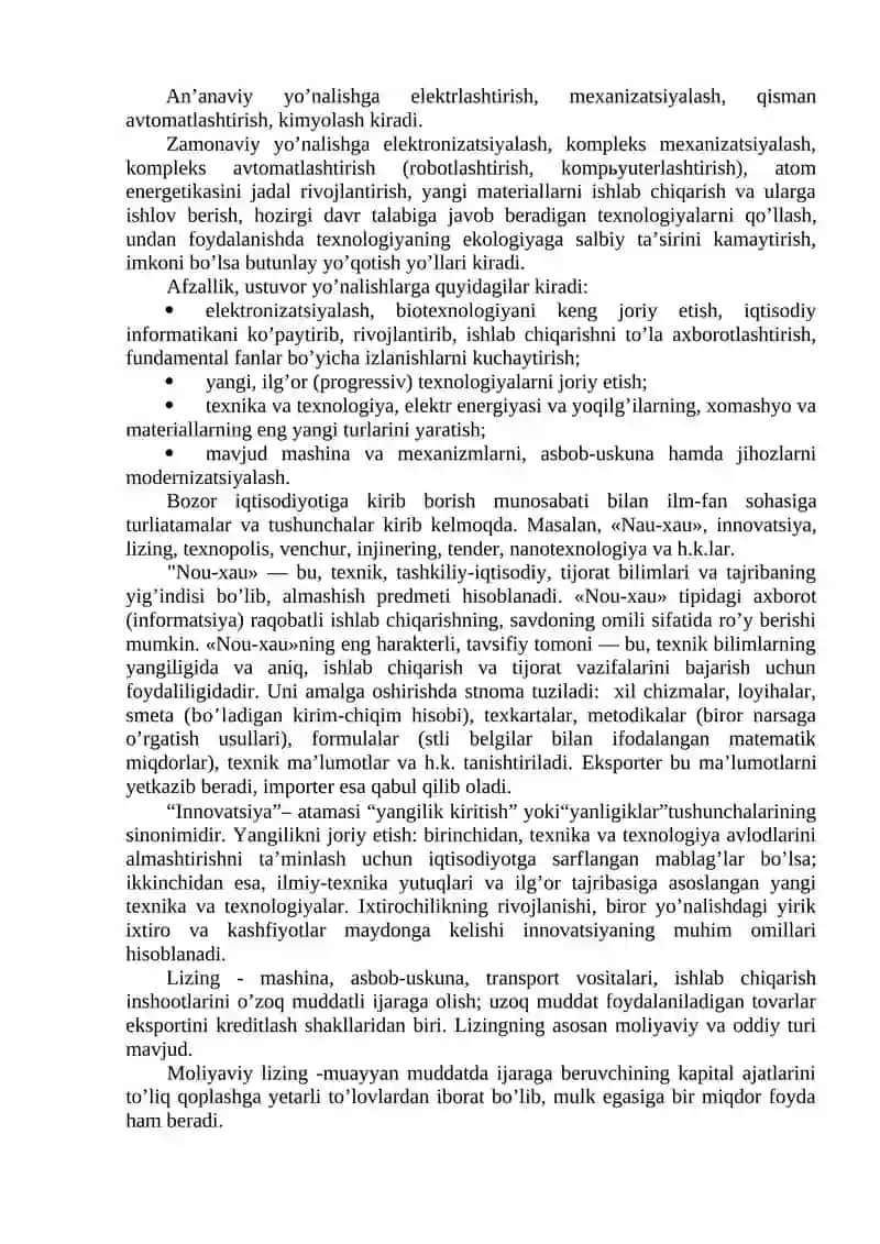 SANOATDA FAN-TEXNIKA TARAQQIYoTI 4