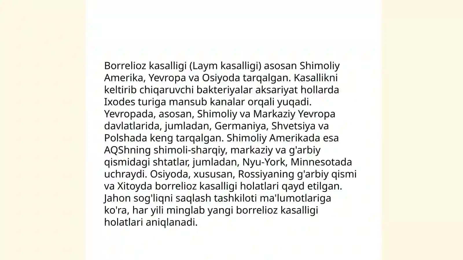 Borretiozlar morfologiyasi strukturasi, tarqalganligi keltirib chiqaruvchi kasallik labaratoriya diagnostikasi 4