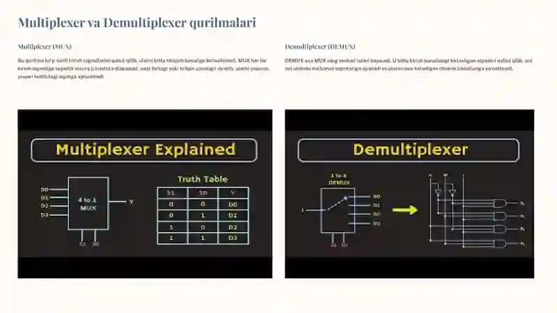 Multiplexlash va Demultiplekslash: Tarmoq Samaradorligini Oshirish Mexanizmlari 4