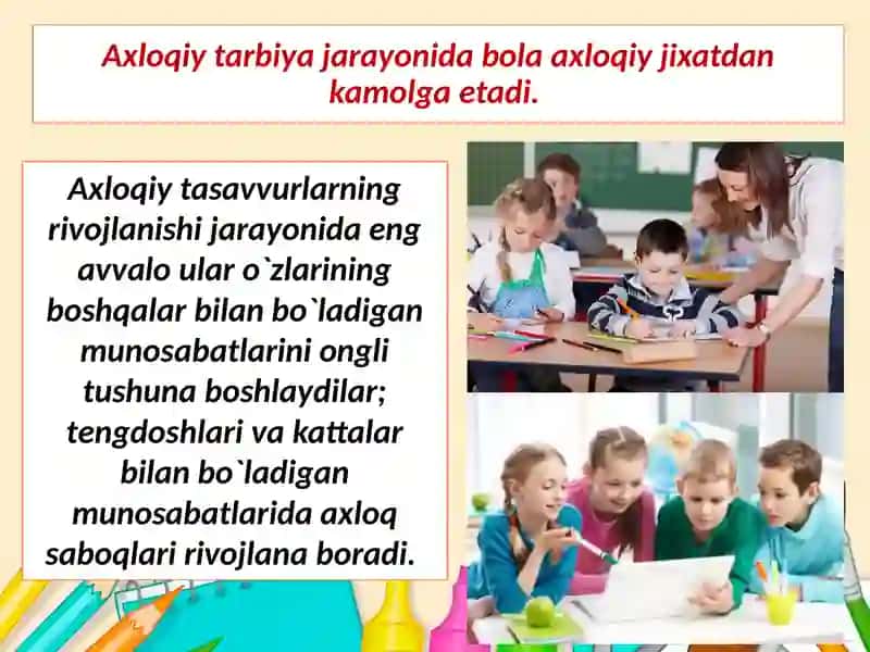 maktabgacha tarbiya yoshdagi bolalar faoliyatini tashkil etishda tarbiyasining o'rni 4