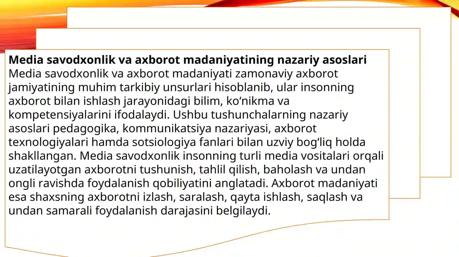 BMT va YUNESKOning media savodxonlik va axborot madaniyatiga munosabati 4