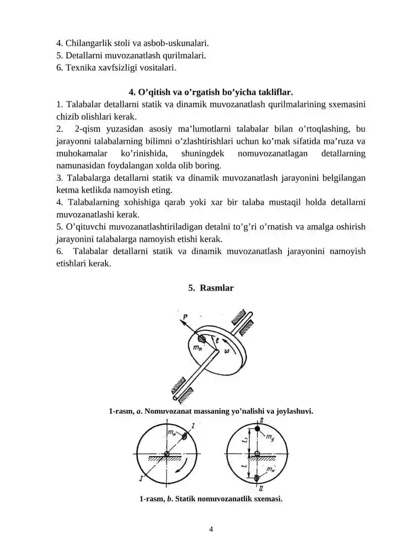 MASHINA DETALLARINI MUVOZANATLASH 4