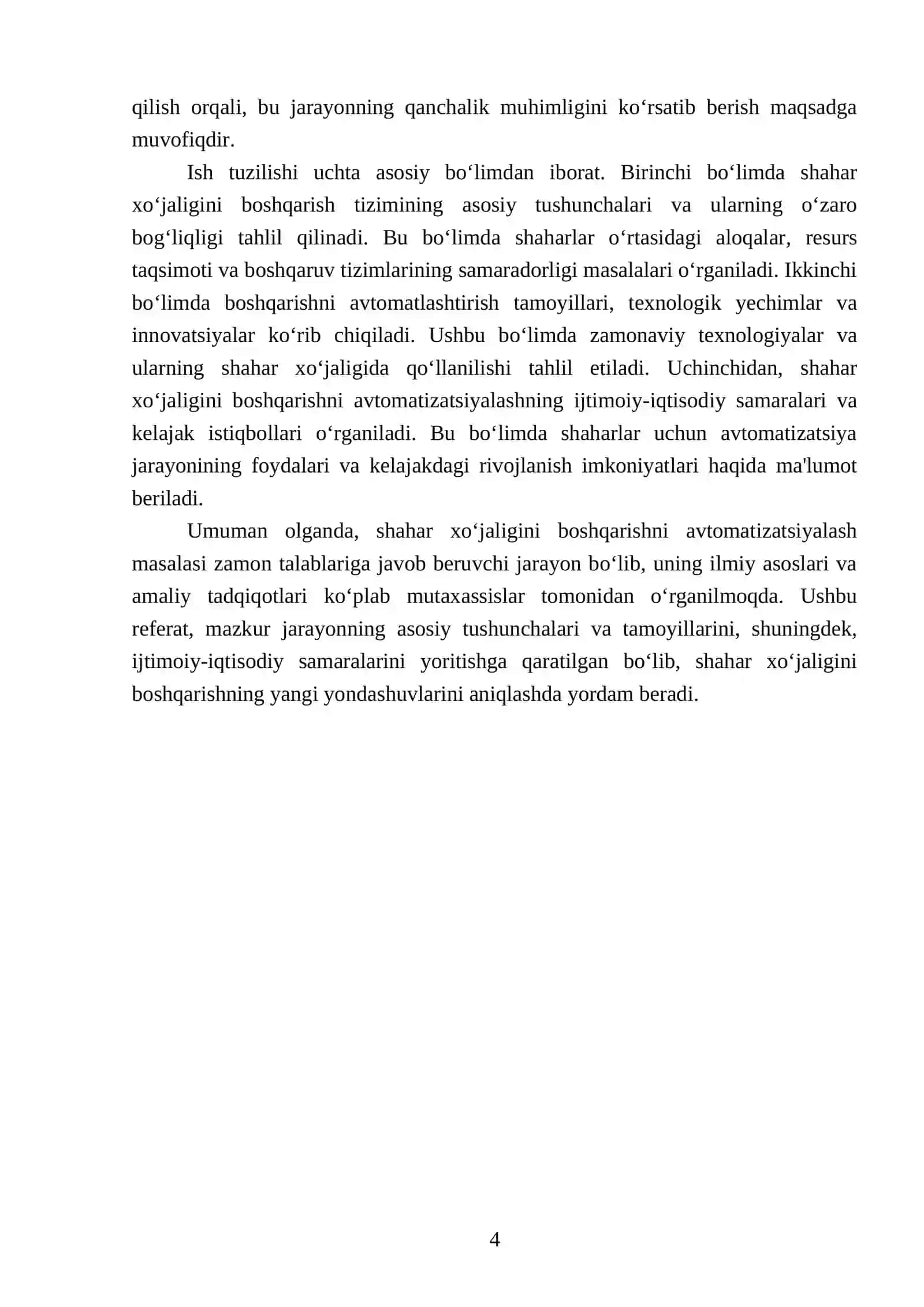 Shahar xo‘jaligini boshqarishni avtomatizatsiyalash 4