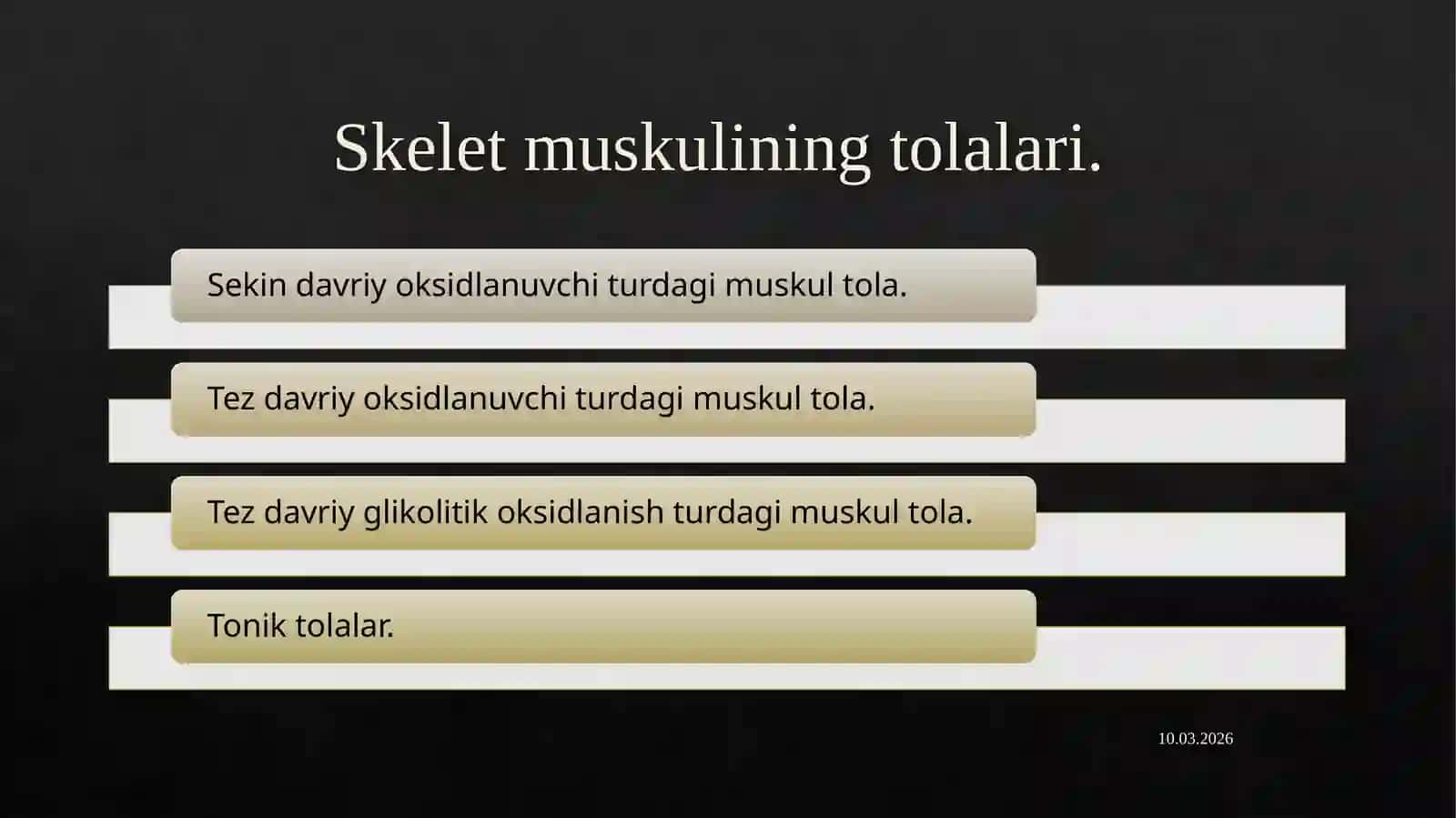 Muskullar fiziologiyasi 4