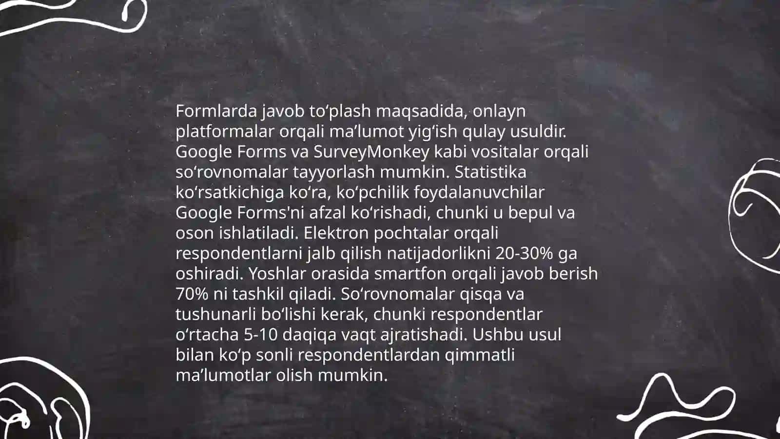 Google Meet uchun onlayn soʻrovnomalar yaratish 4