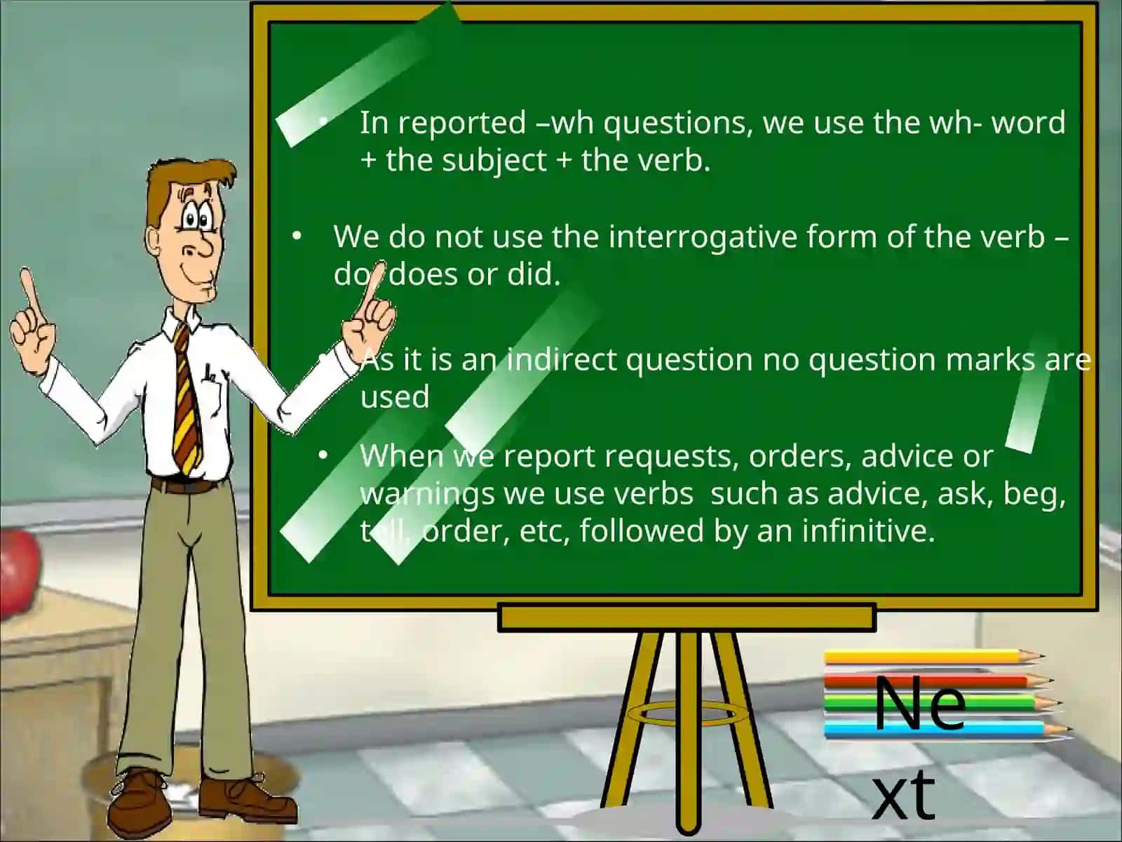 Reported Speech Grammar Study 4