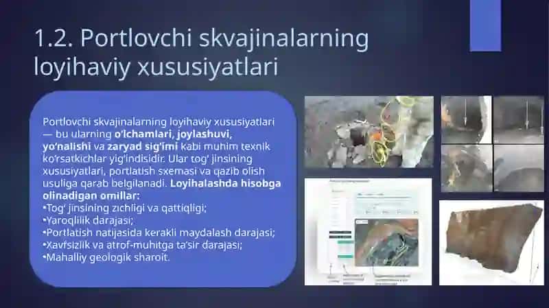 Portlovchi skvajinalarni qazishning asosiy jarayonlari 4
