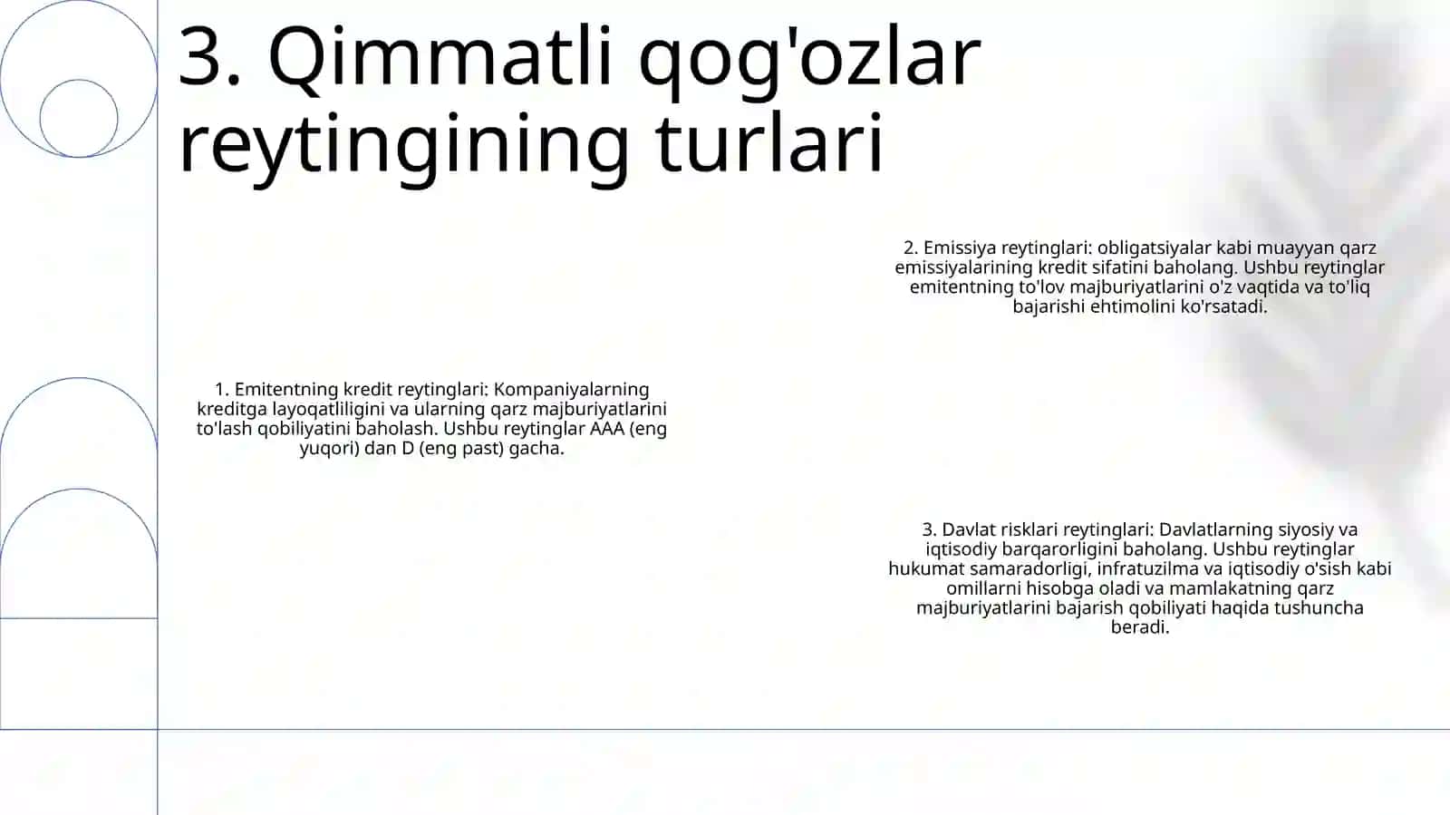 Qiimatli Qog'Ozlar Reytingi Va Indekslari 4