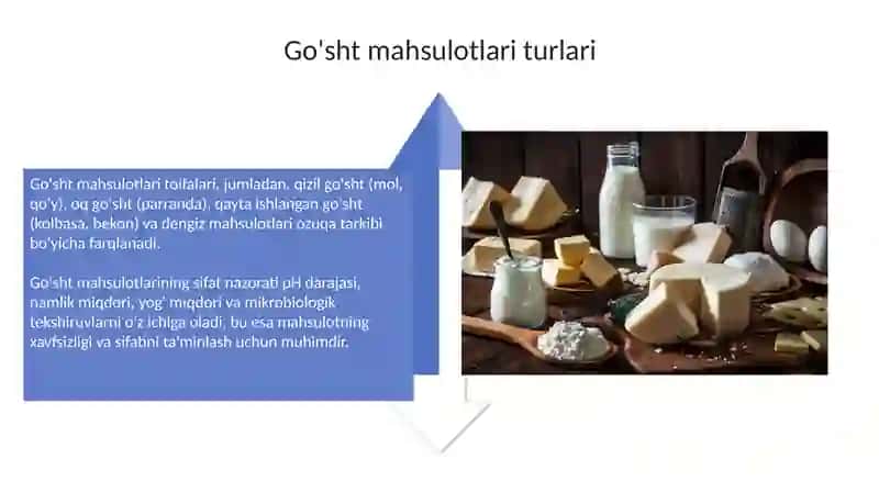 Sut va go'sht mahsulotlari turlari 4