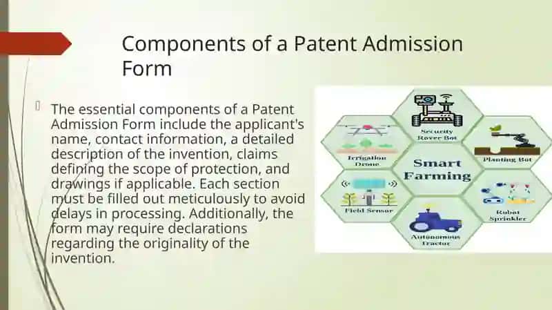 Patent Admission Form 4