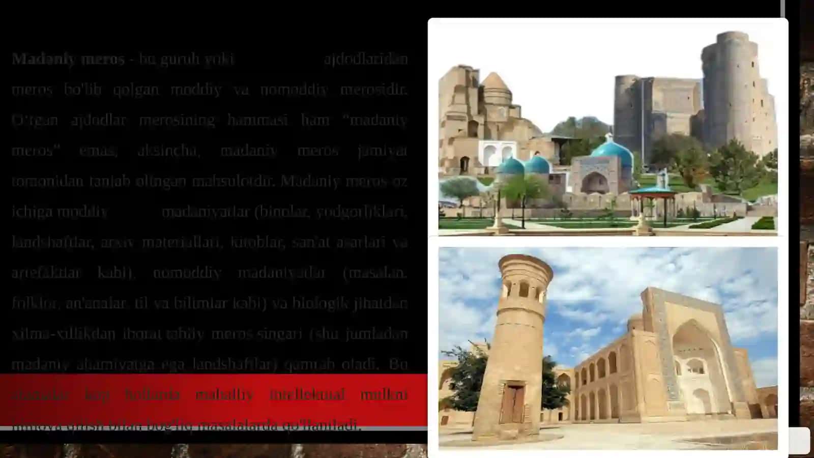 Madaniy Meros va uning Turizmdagi Roli 4