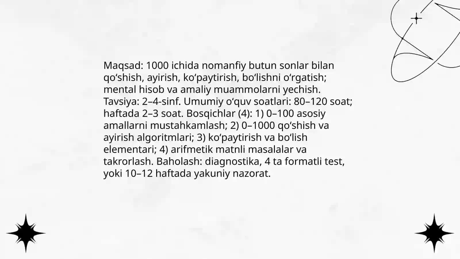 1000 ichida nomanfiy butun sonlar ustida arifmetik amallarni oʻrgatish metodikasi 4
