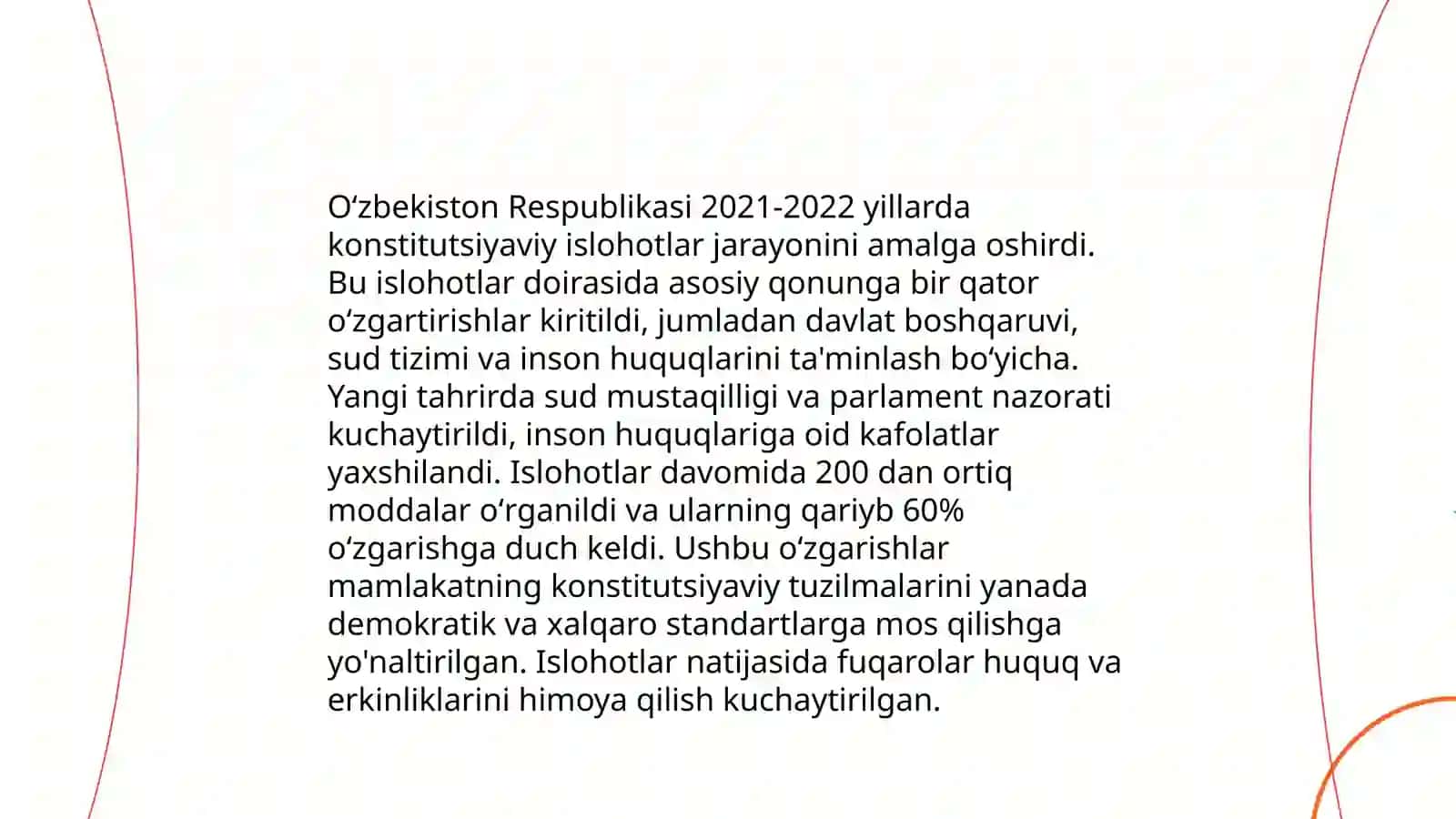 Yangi O’zbekistonda inson haq huquqlari va erkinliklari kafolatining yaratilishi 4