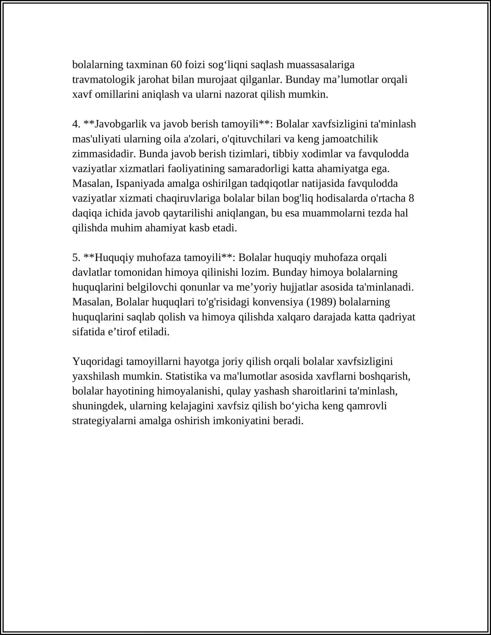 Bolalar Xavfsizligini Boshqarishning Asosiy Tamoyillari 4
