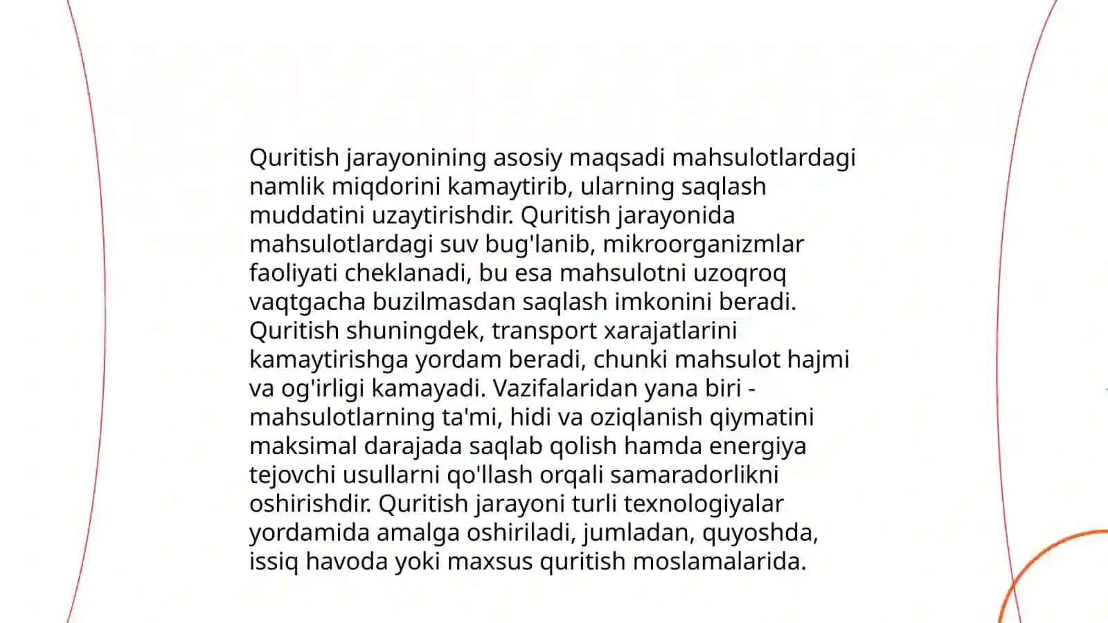 Quritish. Umumiy tushunchalar. Ideal va real quritish jarayonlari. Quritish jarayoni kinetikasi 4