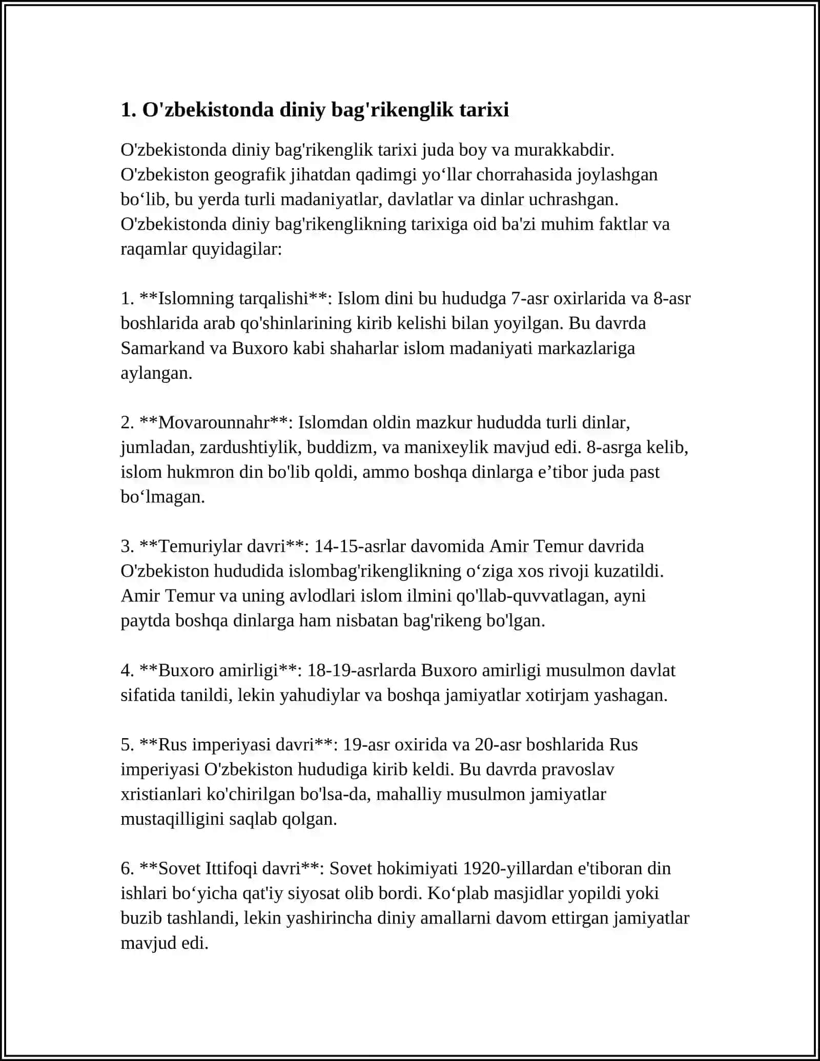 O'zbekistonda diniy bag'rikenglik tarixi 4