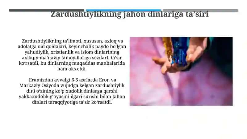 Zardushtiylikning bugungi kundagi holati 4