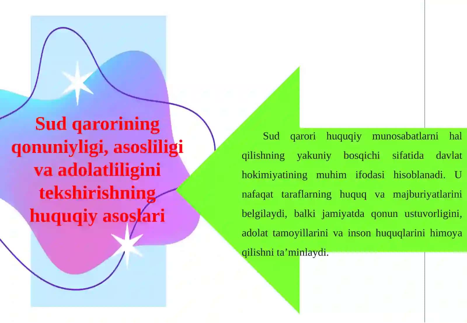 Sudning ma’muriy huquqbuzarlik to‘g‘risidagi ish yuzasidan qarorining qonuniyligi, asosliligi va adolatliligini tekshirish 4
