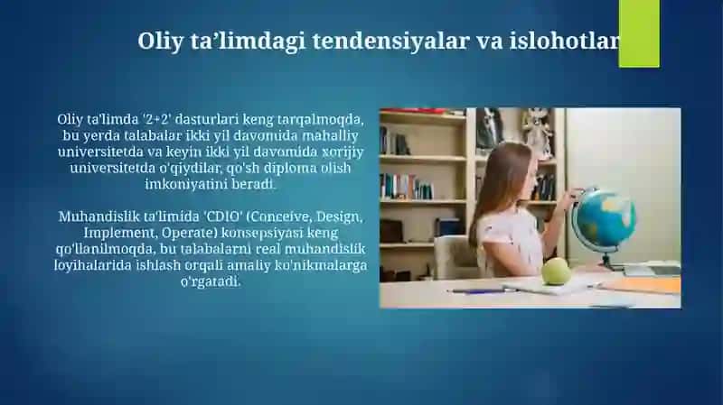 Xorijiy mamlakatlarda ta'lim taraqqiyotining asosiy yo'nalishlari va ilg'or xorijiy tajribalar 4