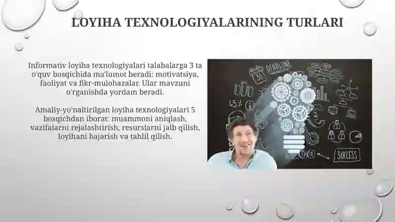 Loyiha texnologiyasining ta'rifi 4