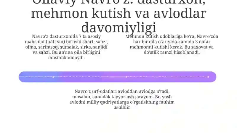 Navroʼz bayrami anʼanlari oilaviy marosimlar tadriji 4