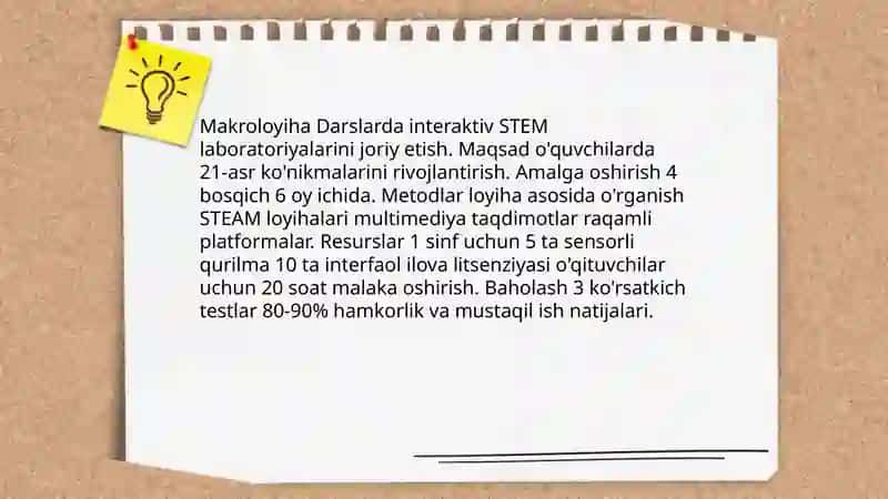 Boshlang'ich ta'limda innovation loyiha yaratish 4
